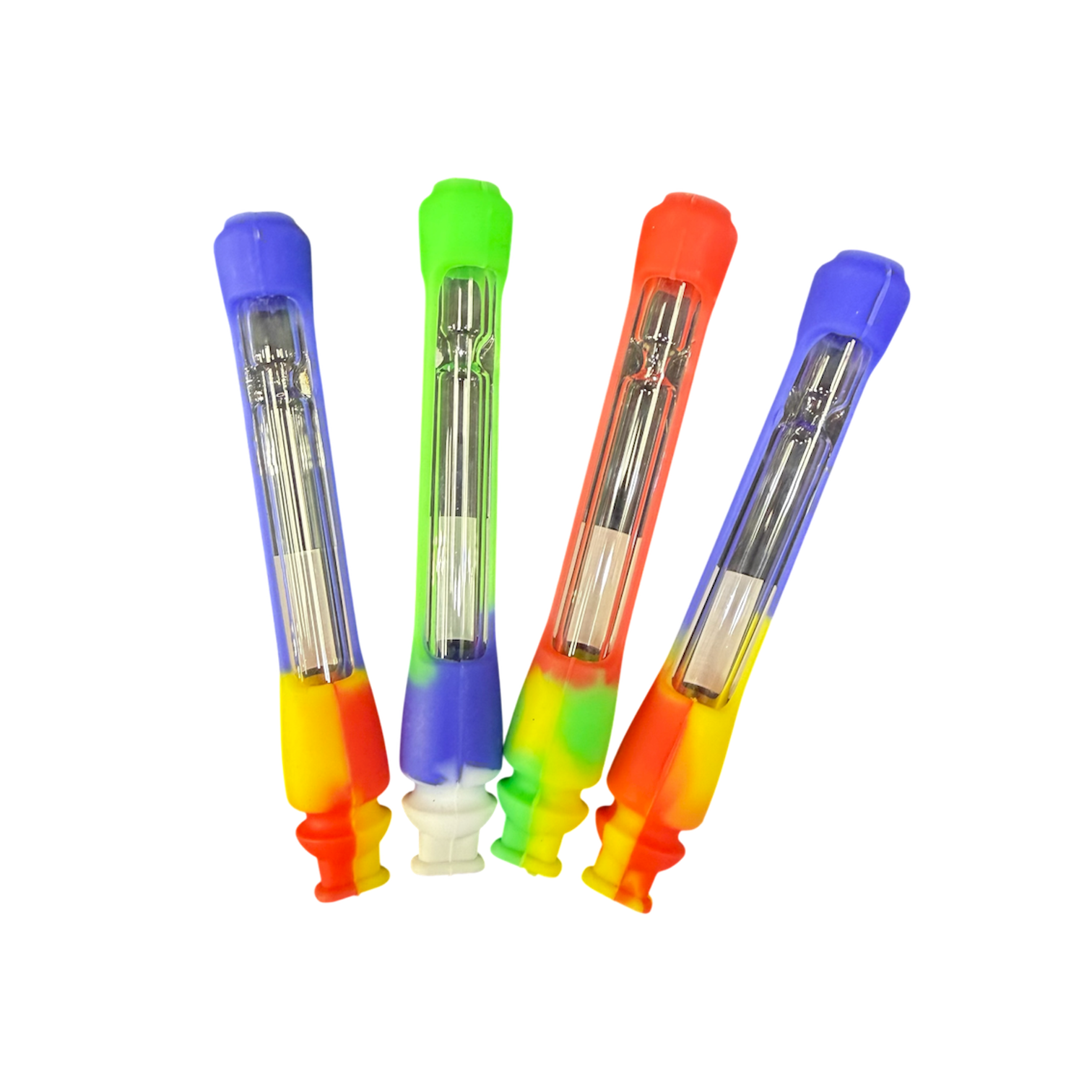 Silicone Dry Handpipes / Chillum 5"